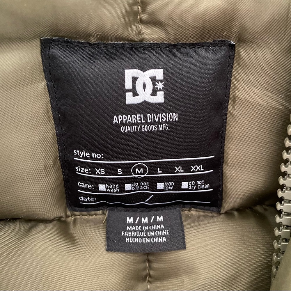 NEW DC Green Insulated Puffer Jacket Coat - Picture 4 of 9